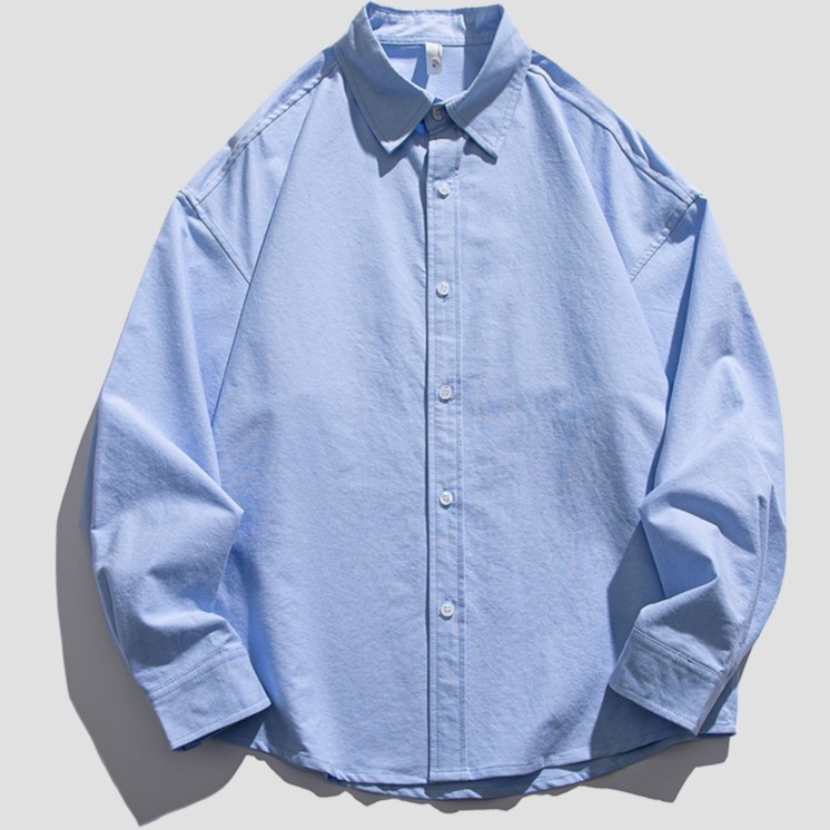 SkyBlueButtonUpLongSleeve 